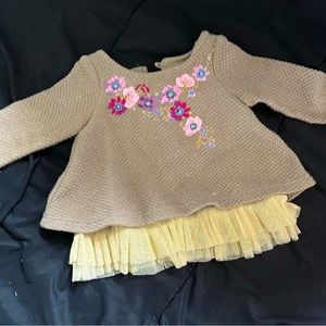 Girls long sleeved floral shirt